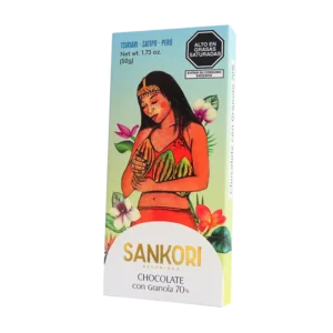 Chocolate con granola 70%, 50g